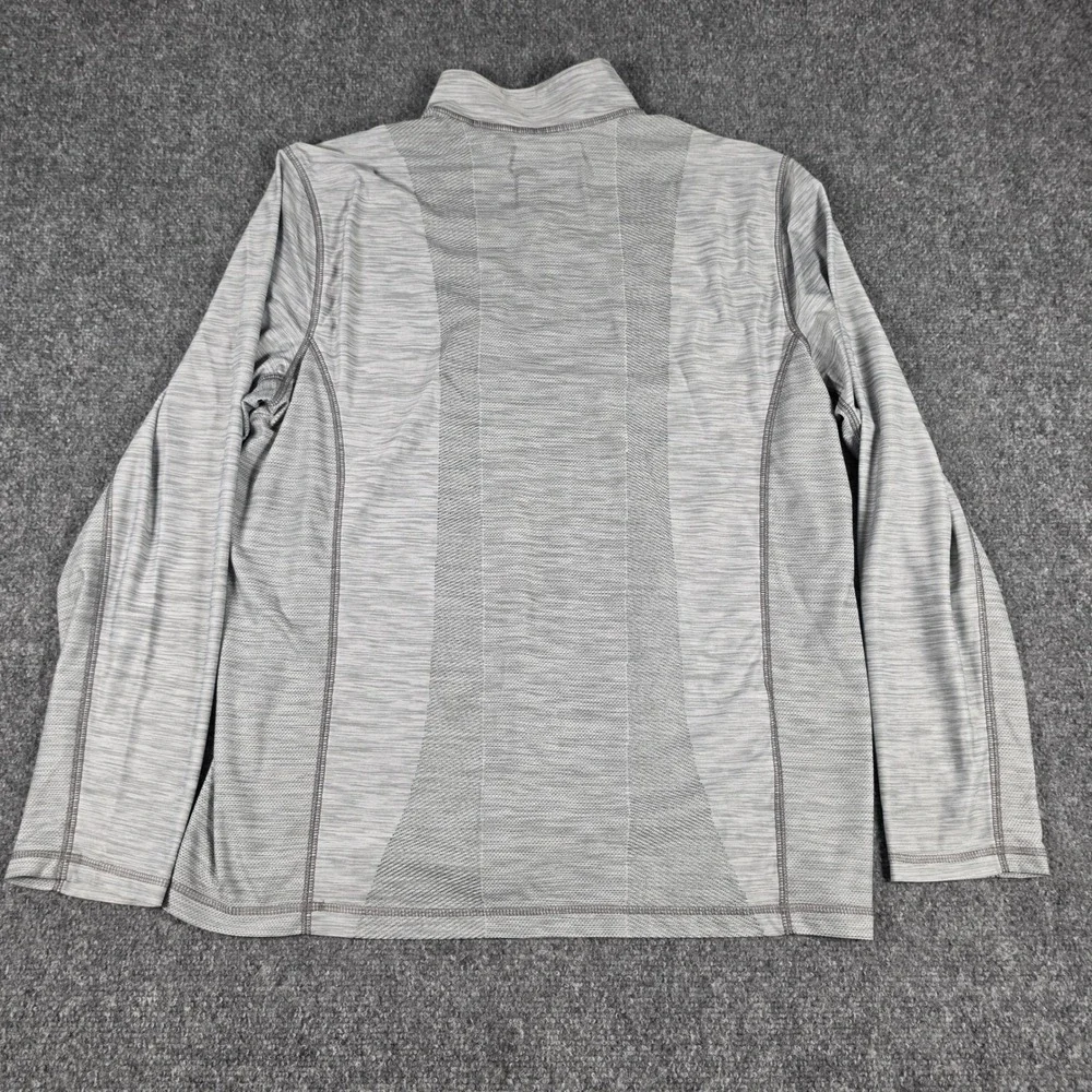 Tommy Bahama IslandZone Quarter Zip Mens Medium Gray Pullover Space Dye - Picture 8 of 8
